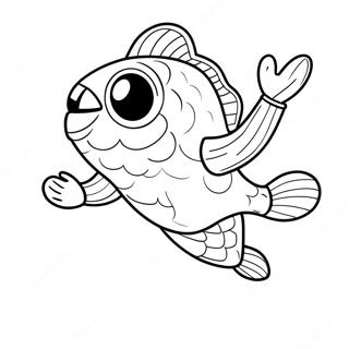 Fishstick Fortnite Im Tanzpose Ausmalbild 98266-37143