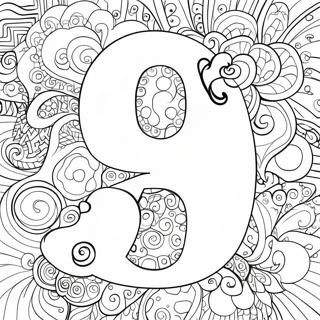 Fantasievolle Buchstabenblasen Ausmalbild 98396-37245