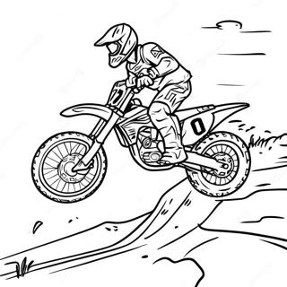 Abenteuerliche Supercross Dirt Bike Strecke Ausmalbild 98422 37269