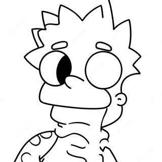 Trippy Bart Simpson Ausmalbild 98469-37294