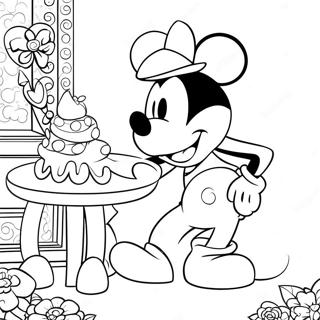 Mickey Mouse Valentinstag Ausmalbilder