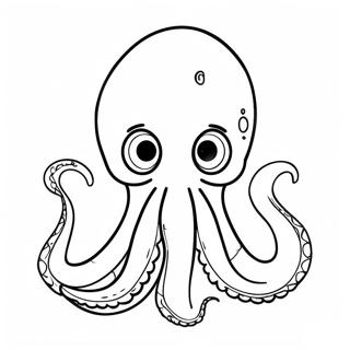 Cartoon Kraken Mit Grossen Augen Ausmalbild 99165-37850