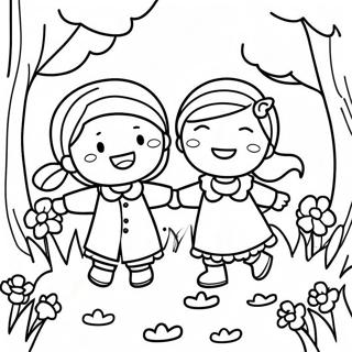 Erster Frühlingstag Ausmalbilder