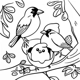 Oriolen Die In Einem Baum Nisten Ausmalbild 99395 38022