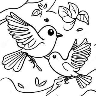 Bunte Oriolen Im Flug Ausmalbild 99396-38219