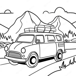 Ausmalbild Fur Ein Road Trip Abenteuer 99470-38076