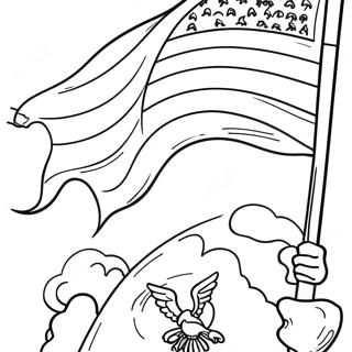 Patriotische Flagge Ausmalbild 99753 38491