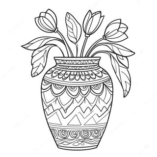 Vase Ausmalbilder