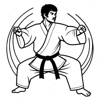 Karate Ausmalbild 99985-38665