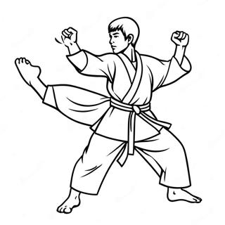 Karate Ausmalbild 99985-38666