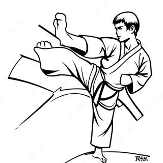 Karate Ausmalbild 99985-38668